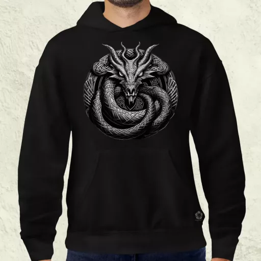 Jörmungandr amulett v2 férfi pulóver