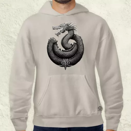 Jörmungandr amulett v3 férfi pulóver