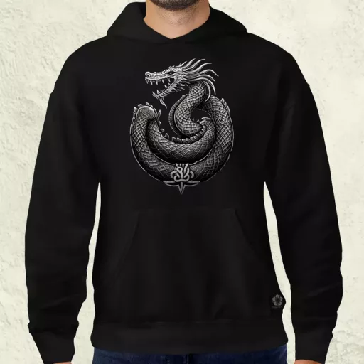 Jörmungandr amulett v3 férfi pulóver