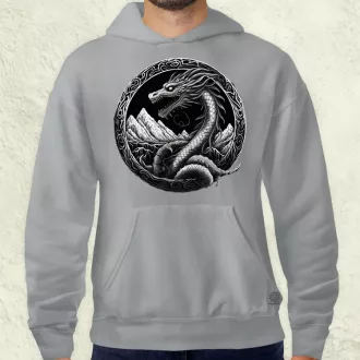 Jörmungandr amulett v4 férfi pulóver