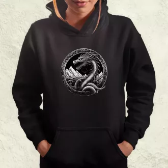 Jörmungandr amulett v4 női pulóver
