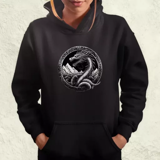 Jörmungandr amulett v4 női pulóver