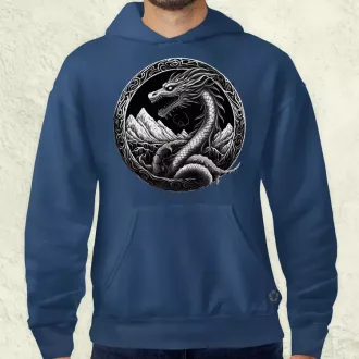 Jörmungandr amulett v4 férfi pulóver
