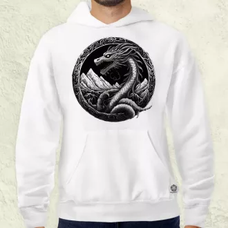 Jörmungandr amulett v4 férfi pulóver
