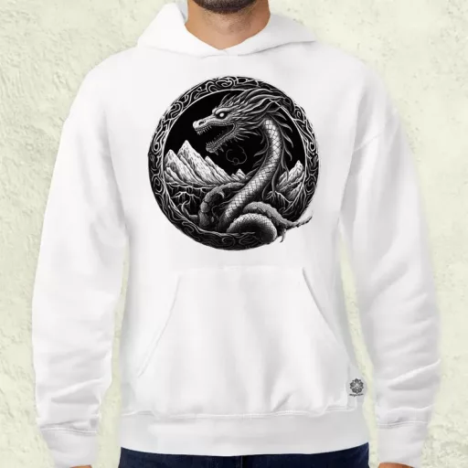 Jörmungandr amulett v4 férfi pulóver
