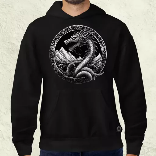 Jörmungandr amulett v4 férfi pulóver