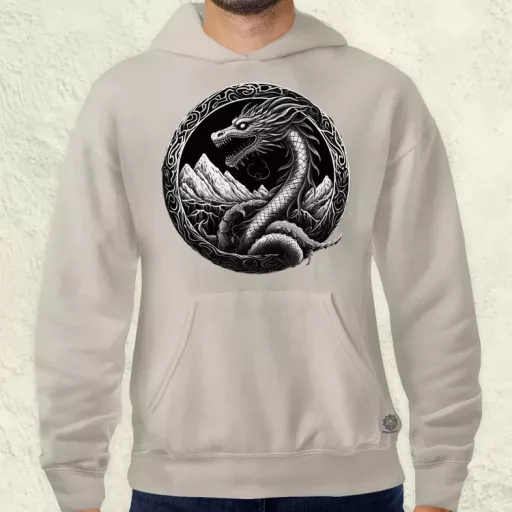 Jörmungandr amulett v4 férfi pulóver