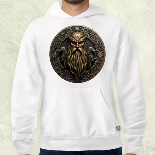 Odin és Hugin Munin amulett v2 férfi pulóver