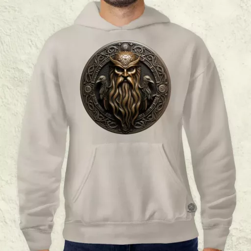 Odin és Hugin Munin amulett v2 férfi pulóver