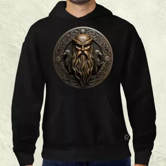 Odin és Hugin Munin amulett v2 férfi pulóver
