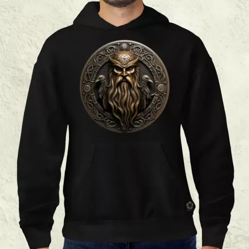 Odin és Hugin Munin amulett v2 férfi pulóver