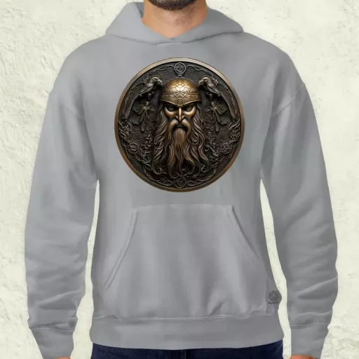 Odin és Hugin Munin amulett v3 férfi pulóver