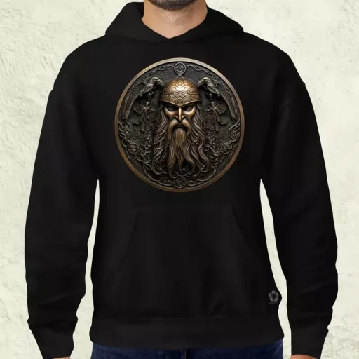Odin és Hugin Munin amulett v3 férfi pulóver