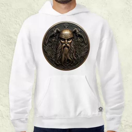 Odin és Hugin Munin amulett v3 férfi pulóver