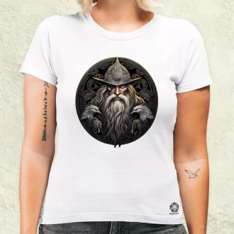 Odin és Hugin Munin amulett v4 női póló