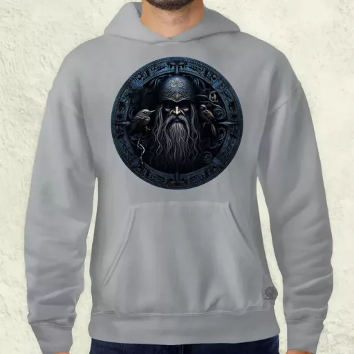 Odin és Hugin Munin amulett v5 férfi pulóver