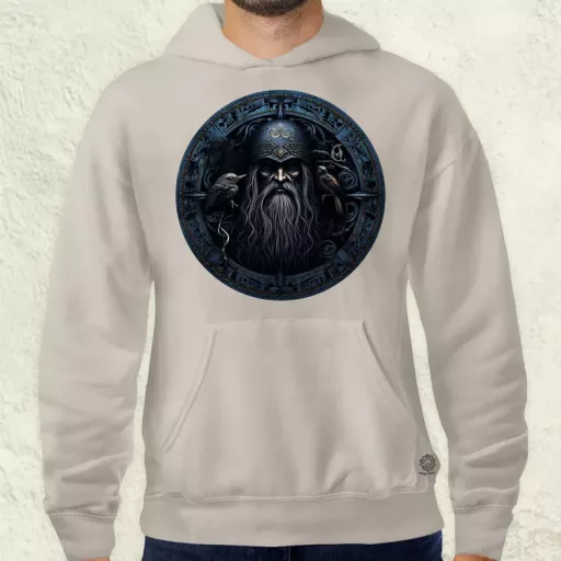 Odin és Hugin Munin amulett v5 férfi pulóver