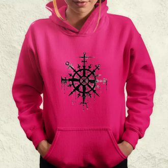 Vegvísir rúna v1 női pulóver