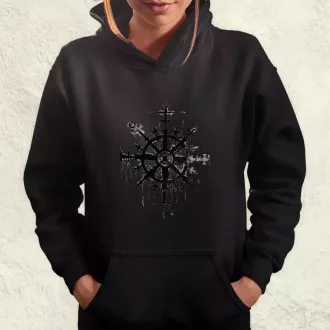 Vegvísir rúna v1 női pulóver