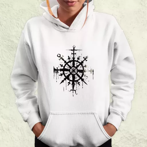Vegvísir rúna v1 női pulóver