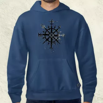 Vegvísir rúna v1 férfi pulóver