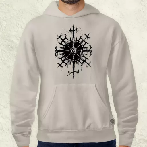 Vegvísir rúna v2 férfi pulóver