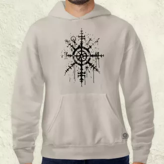 Vegvísir rúna v3 férfi pulóver