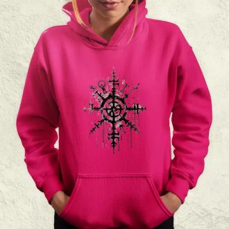 Vegvísir rúna v3 női pulóver