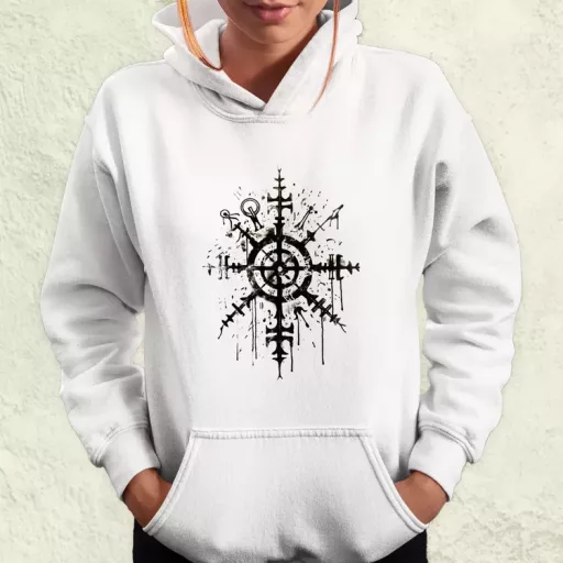 Vegvísir rúna v3 női pulóver