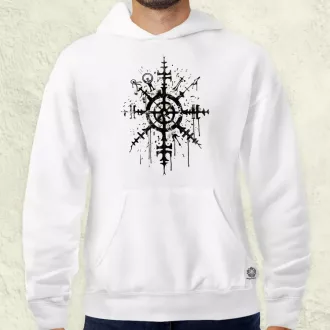 Vegvísir rúna v3 férfi pulóver