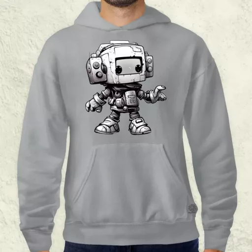 Chibi mecha v2 férfi pulóver