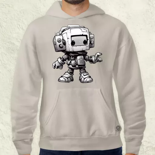Chibi mecha v2 férfi pulóver