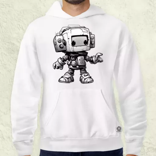 Chibi mecha v2 férfi pulóver