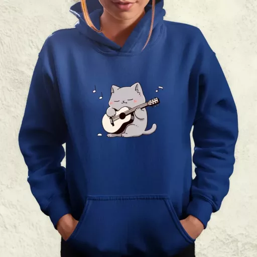 Cica gitározik v4 női pulóver
