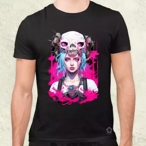 Anime cyberpunk fantázia v2 férfi póló
