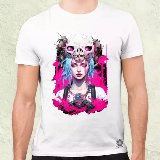 Anime cyberpunk fantázia v2 férfi póló