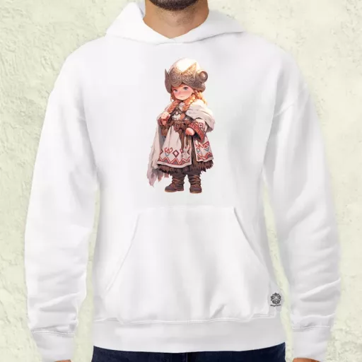 Chibi harcos leány v2 férfi pulóver