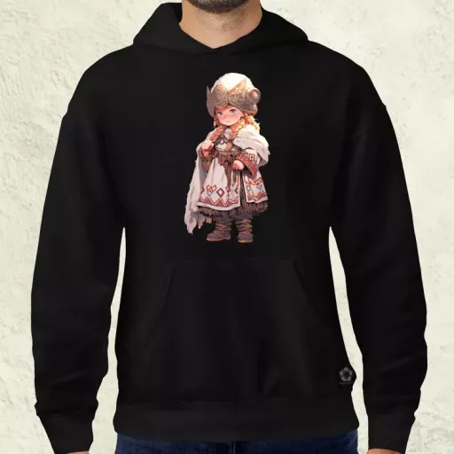 Chibi harcos leány v2 férfi pulóver