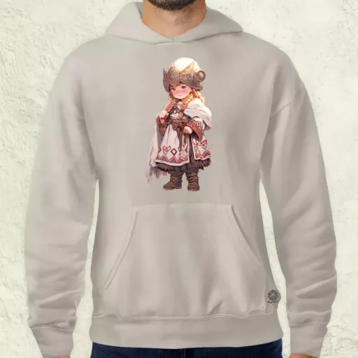 Chibi harcos leány v2 férfi pulóver