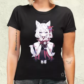 Chibi macskalány v1 női póló