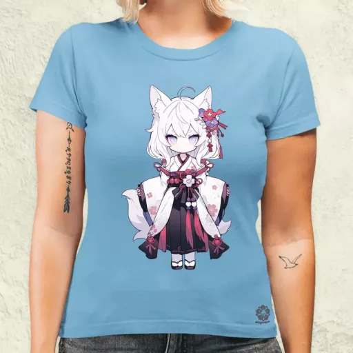 Chibi macskalány v1 női póló