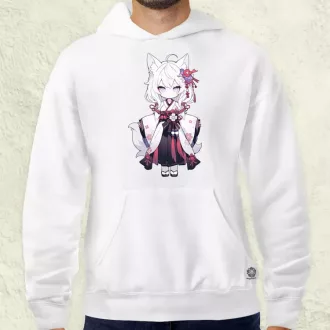 Chibi macskalány v1 férfi pulóver