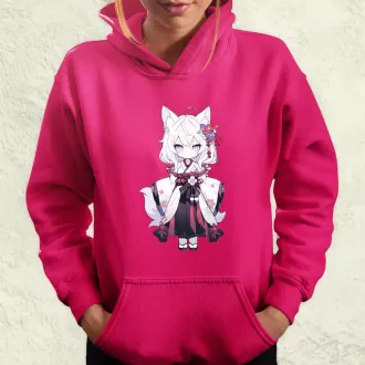 Chibi macskalány v1 női pulóver