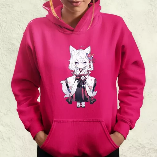 Chibi macskalány v1 női pulóver