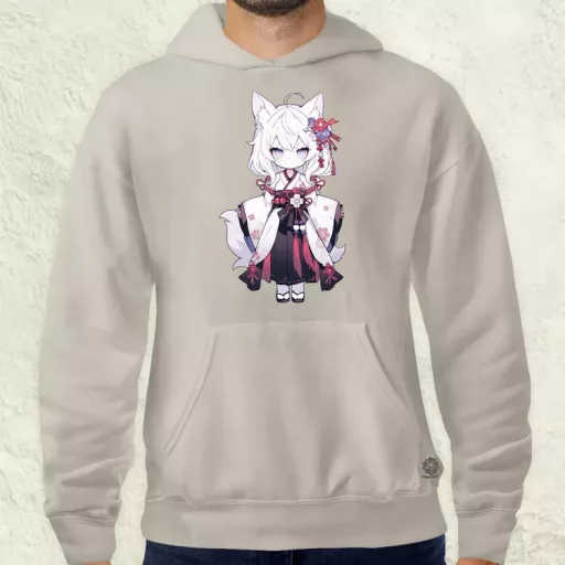 Chibi macskalány v1 férfi pulóver