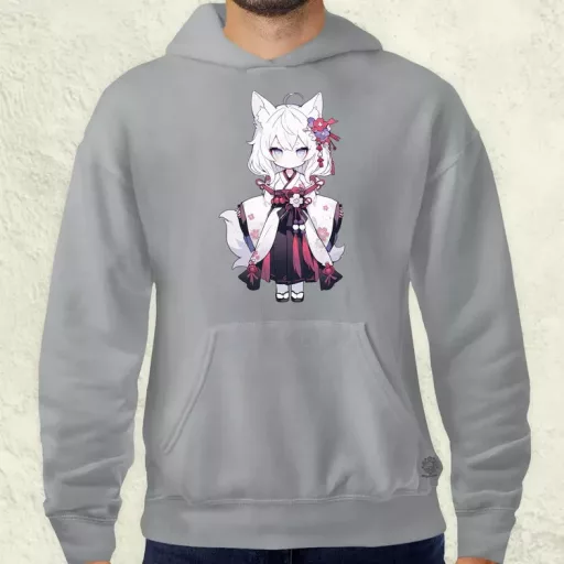 Chibi macskalány v1 férfi pulóver