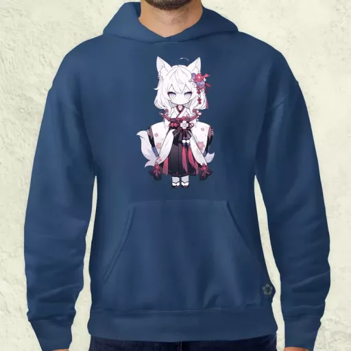 Chibi macskalány v1 férfi pulóver