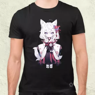 Chibi macskalány v1 férfi póló