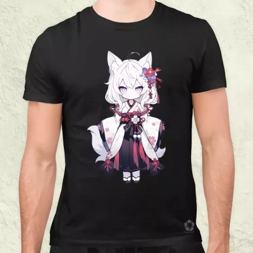 Chibi macskalány v1 férfi póló