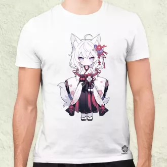 Chibi macskalány v1 férfi póló